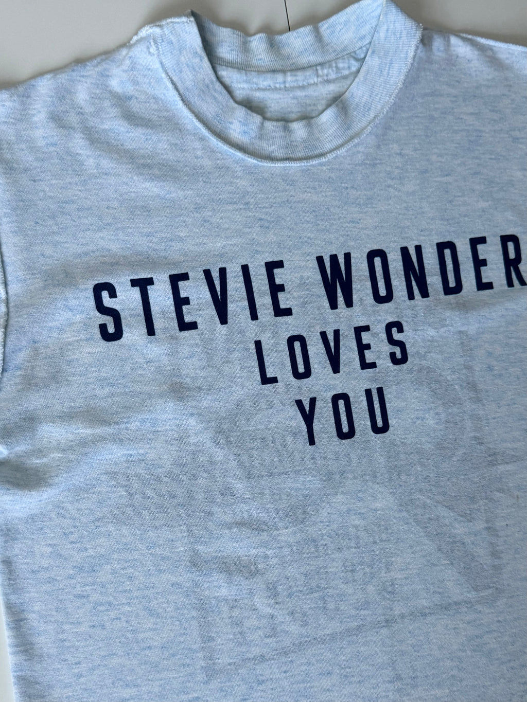 GRAY 001 — STEVIE WONDER LOVES YOU Light Blue/ S / G1