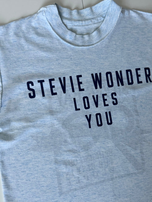 GRAY 001 — STEVIE WONDER LOVES YOU Light Blue/ S / G1