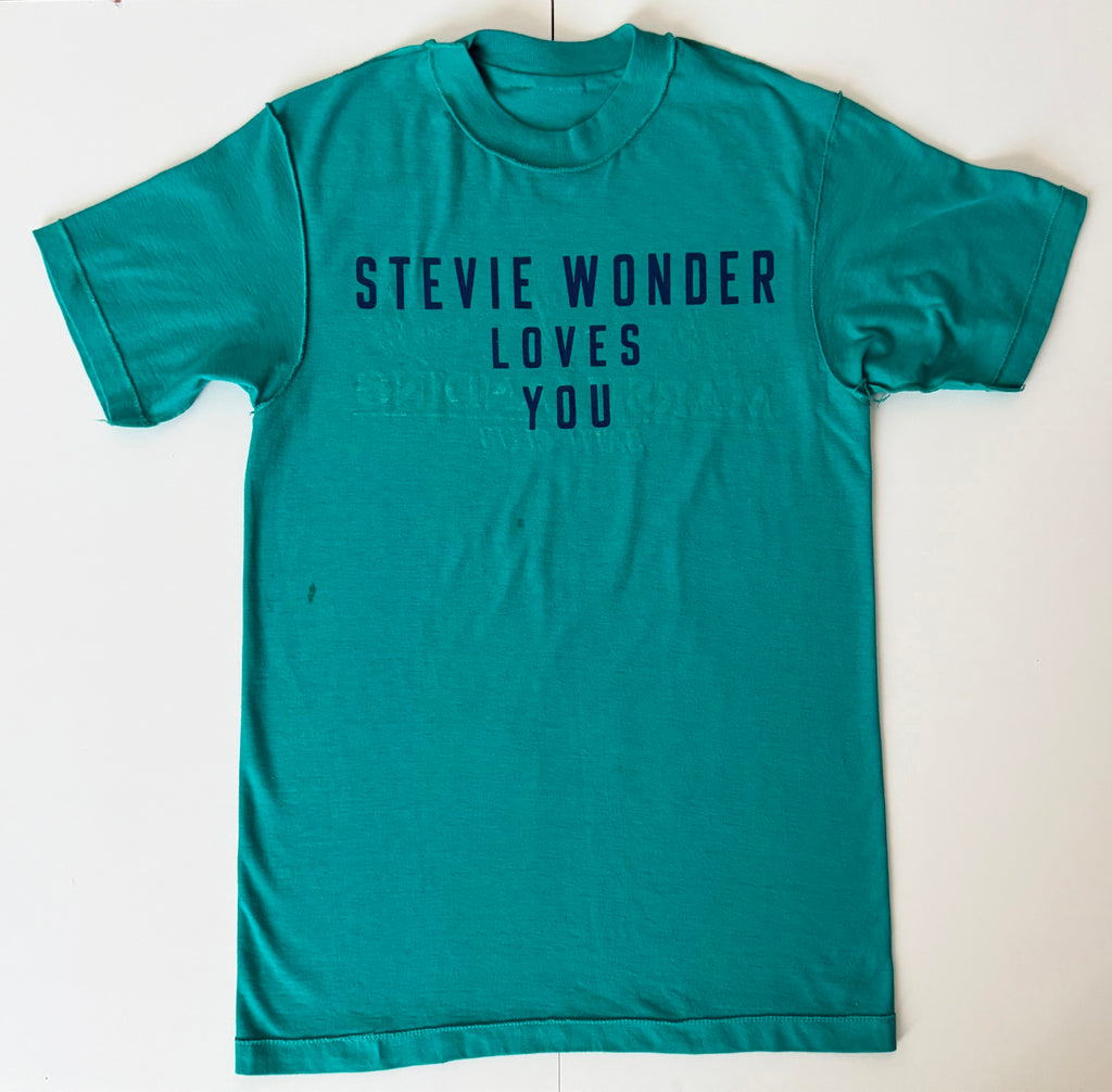 GRAY 001 — STEVIE WONDER LOVES YOU Teal / M / G1