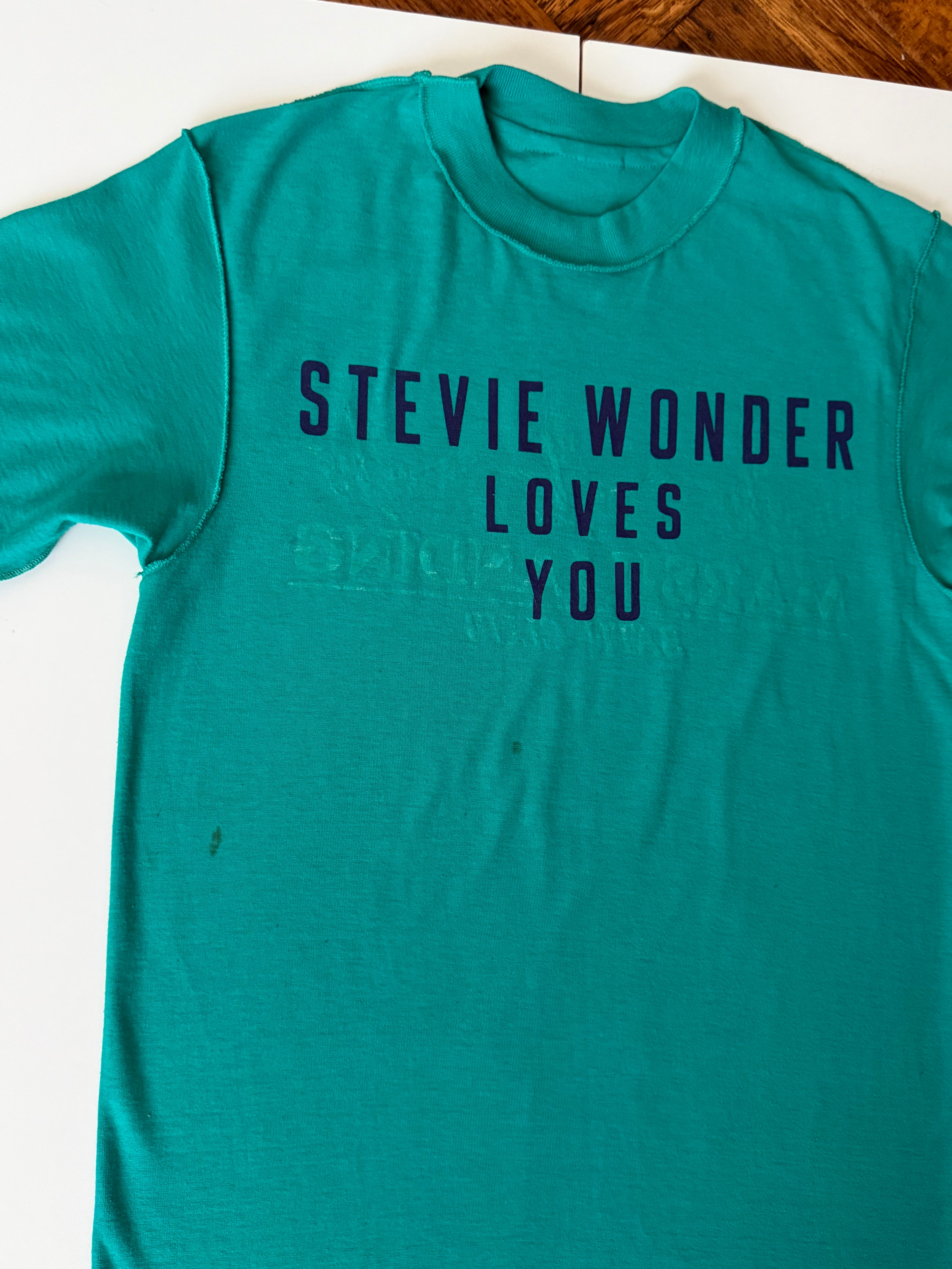 GRAY 001 — STEVIE WONDER LOVES YOU Teal / M / G1