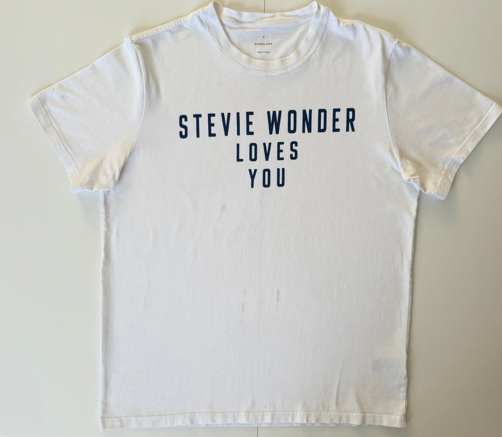 GRAY 001 — STEVIE WONDER LOVES YOU White / M / G1