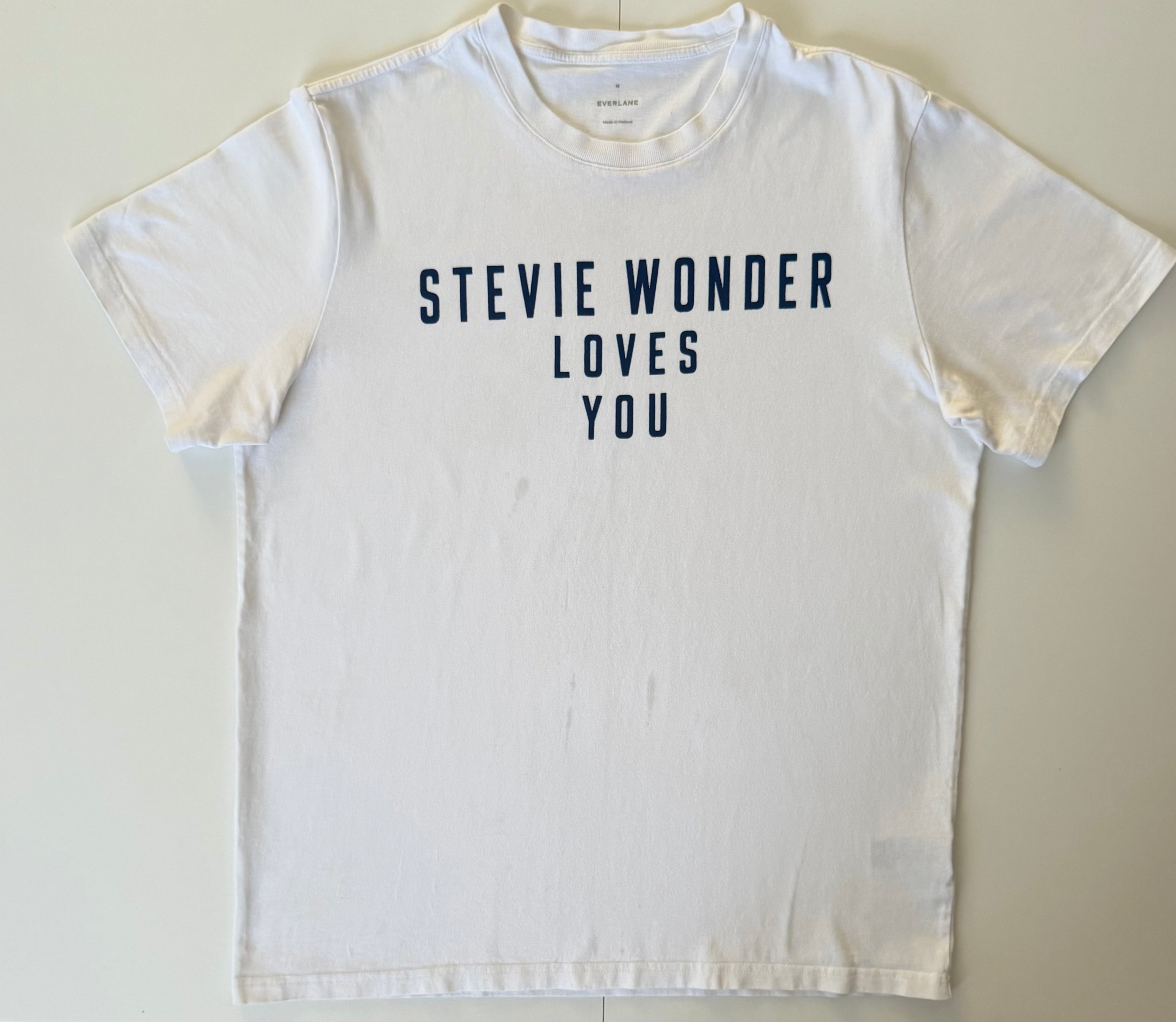 GRAY 001 — STEVIE WONDER LOVES YOU White / M / G1