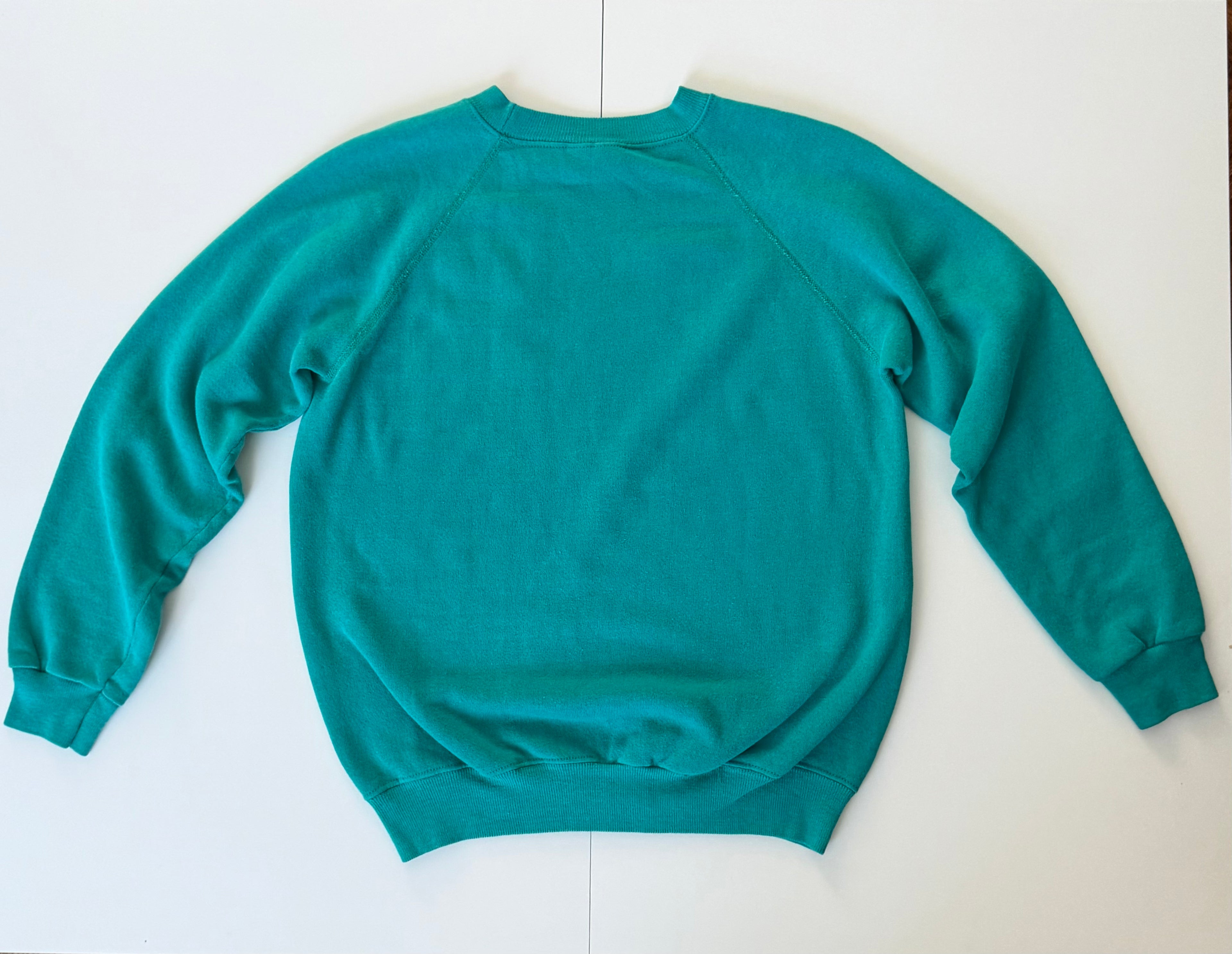 GRAY 001 — STEVIE WONDER LOVES YOU Teal Crewneck / XS/ G1