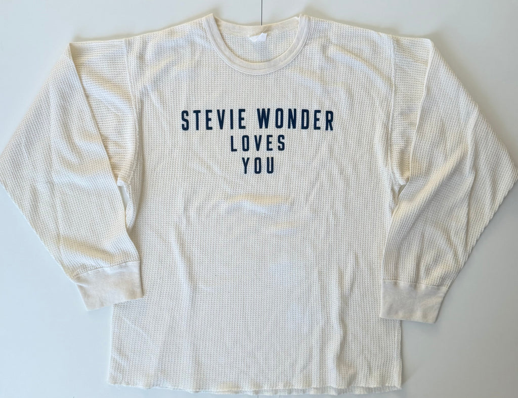 GRAY 001 — STEVIE WONDER LOVES YOU White  thermal/ XXL/