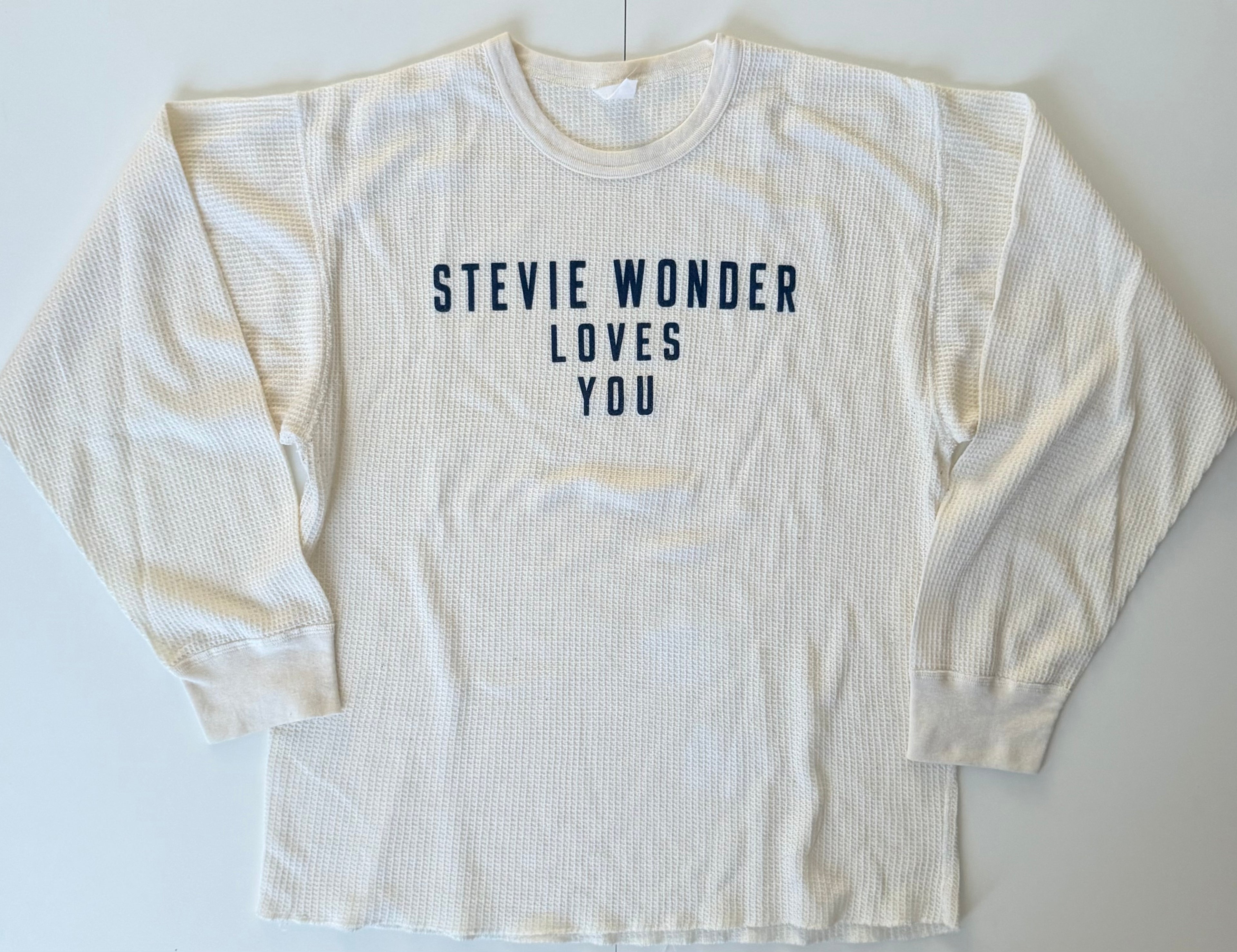 GRAY 001 — STEVIE WONDER LOVES YOU White  thermal/ XXL/